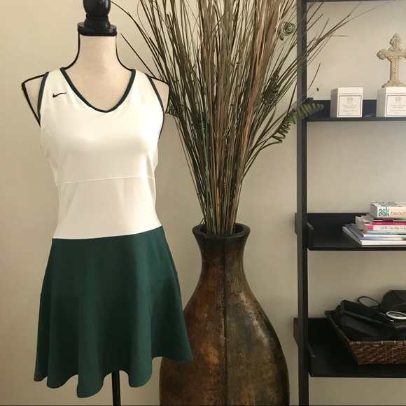nike green tennis dress